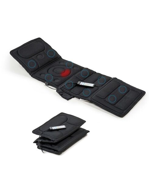 Matelas de massage par vibration Vhemat noir - 156 x 54 x 3 cm