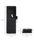 Matelas de massage par vibration Vhemat noir - 156 x 54 x 3 cm