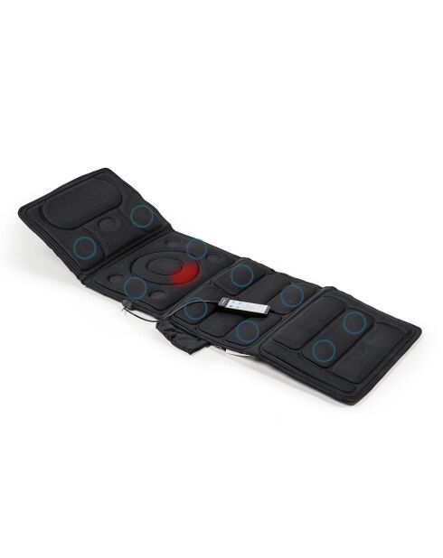 Matelas de massage par vibration Vhemat noir - 156 x 54 x 3 cm