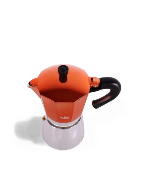 Cafetière avec 6 tasses Any Morning Espresso rouge - 240 ml