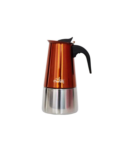 Cafetière espresso à induction en acier inoxydable Any Morning FE001-6 rouge - 300 ml