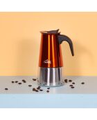 Cafetière espresso à induction en acier inoxydable Any Morning FE001-6 rouge - 300 ml