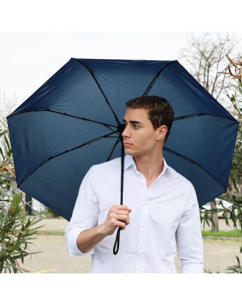 Parapluie pliable Biggdesign Moods Up bleu marine