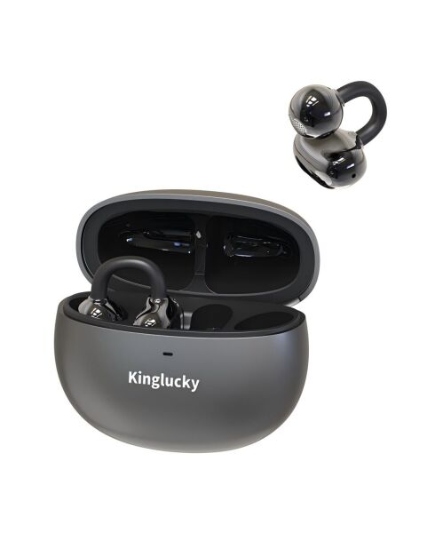 Écouteurs in Ear Bluetooth Kinglucky Clip-on noirs