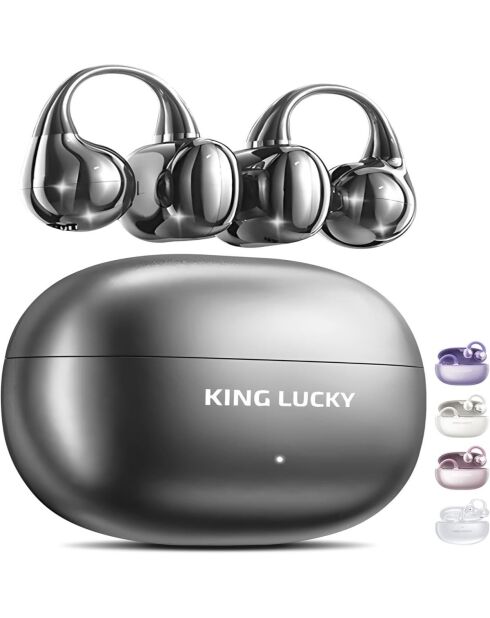 Écouteurs in Ear Bluetooth Kinglucky Clip-on noirs