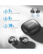 Écouteurs in Ear Bluetooth Kinglucky Clip-on noirs