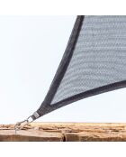 Voile d’ombrage rectangulaire Shazail gris - 2 x 3 m