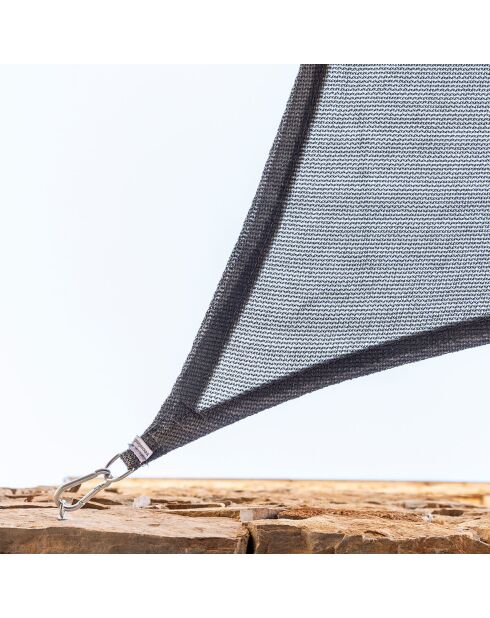 Voile d’ombrage rectangulaire Shazail gris - 2 x 3 m