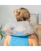 Pro Massatsu oplaadbaar shiatsu-massageapparaat grijs - 117 x 18 x 13 cm