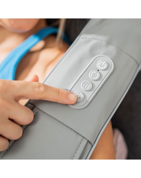 Masseur Shiatsu rechargeable Pro Massatsu gris - 117 x 18 x 13 cm