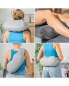 Pro Massatsu oplaadbaar shiatsu-massageapparaat grijs - 117 x 18 x 13 cm