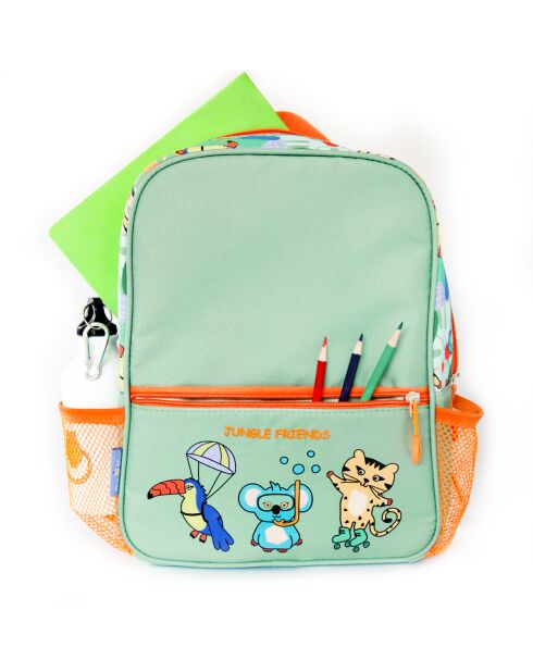 Bolso verde Milk&Moo Jungle Friends, 33 x 25 x 10 cm