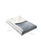 Couverture Chauffante Heklet blanc/gris - 130 x 180 cm