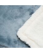 Couverture Chauffante Heklet blanc/gris - 130 x 180 cm