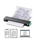 Phomemo M08F Tragbarer Thermodrucker, 6,6 x 21 x 4 cm, Schwarz
