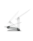 Support Pliable et Réglable pour portable Lastan gris - 26,5 x 22 x 4,5 cm
