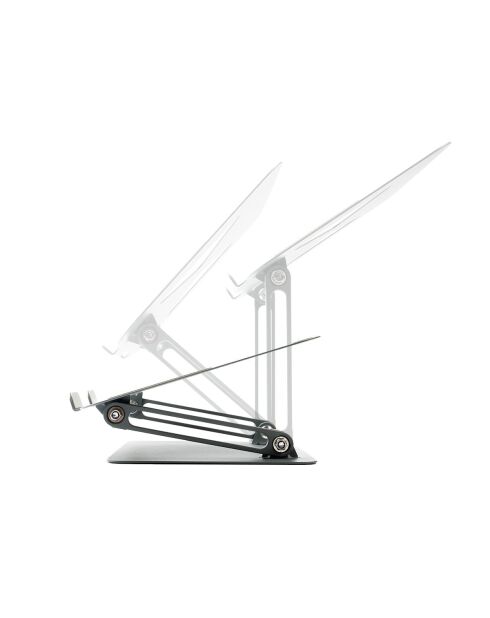 Support Pliable et Réglable pour portable Lastan gris - 26,5 x 22 x 4,5 cm