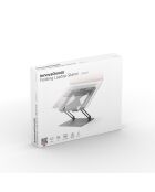 Support Pliable et Réglable pour portable Lastan gris - 26,5 x 22 x 4,5 cm