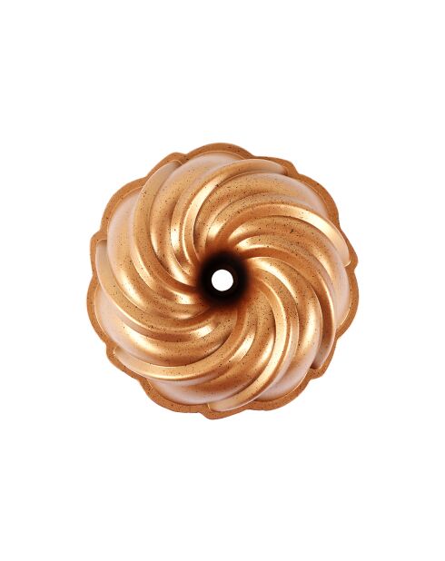 Moule à gâteau rond Pinwheel Serenk Fun Cooking cuivre - 24 cm