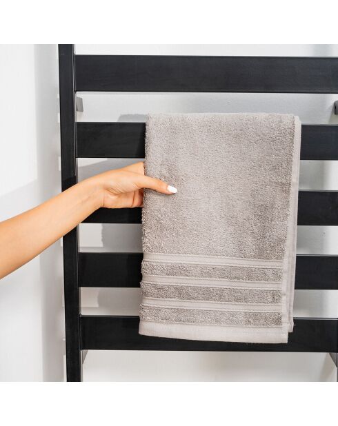 Porte-serviettes électrique pour mur ou sol Towarall noir - 10 barres, 50 x 100 x 10 cm