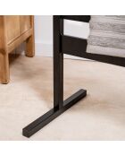 Porte-serviettes électrique pour mur ou sol Towarall noir - 10 barres, 50 x 100 x 10 cm