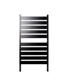 Porte-serviettes électrique pour mur ou sol Towarall noir - 10 barres, 50 x 100 x 10 cm
