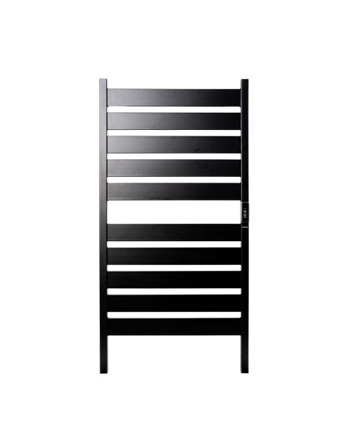 Porte-serviettes électrique pour mur ou sol Towarall noir - 10 barres, 50 x 100 x 10 cm