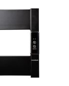 Porte-serviettes électrique pour mur ou sol Towarall noir - 10 barres, 50 x 100 x 10 cm
