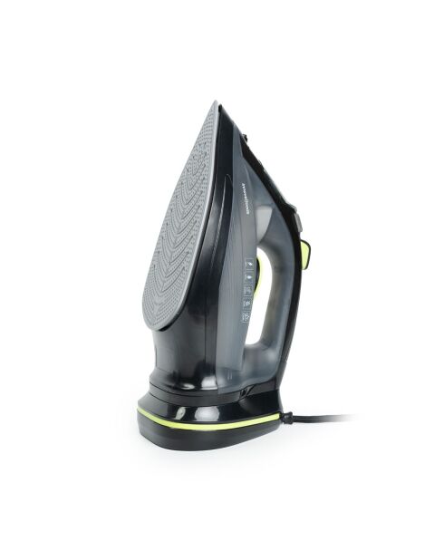 Fer à repasser à vapeur sans Fil 2 en 1 Stiron noir et vert - 32,5 x 15 x 13 cm
