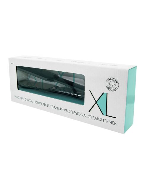 Lisseur à cheveux By AGV XL Crinières XXL et Cheveux Rebelles noir - 45 mm