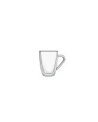 2 transparente Thermoglas-Kaffeebecher - 32 cl