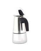 Cafetière moka en acier inoxydable Any Morning argentée - 300 ml