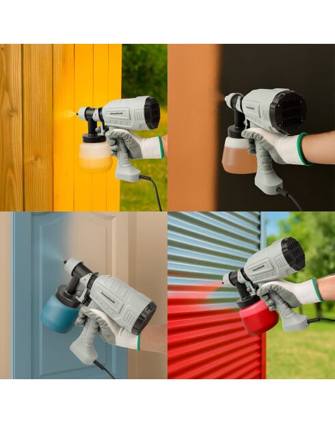 Elektrisch verfpistool Sprint grijs en zwart - 500 W, 1 L, 13,5 x 26 x 29,5 cm