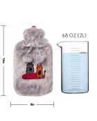Biggdesign Cat Graue Wärmflasche, 2 l
