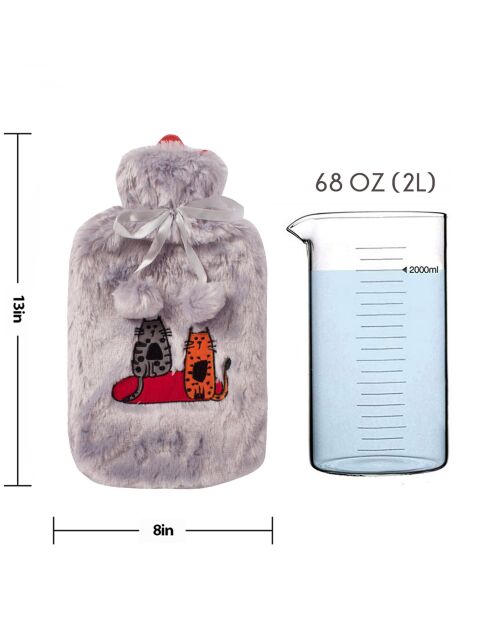 Bouillotte Biggdesign Cat grise - 2 L