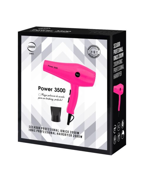Von AGV POWER 3500 Haartrockner mit Wechselstrommotor, Fuchsia