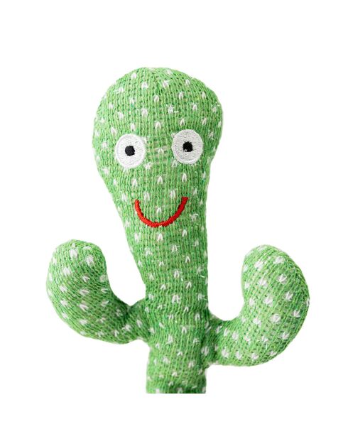 Wiederaufladbarer tanzender und sprechender Kaktus mit Musik und LED Cacxi grün/grau - 10 x 30 x 10 cm