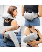 Silax 6D wiederaufladbares Nacken- und Rückenmassagegerät, 15 x 14 x 120 cm, Grau