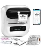 Imprimante thermique portable pour étiquettes Phomemo M220 blanche - 12,5 x 11,9 x 6,3 cm