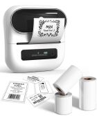 Imprimante thermique portable pour étiquettes Phomemo M220 blanche - 12,5 x 11,9 x 6,3 cm