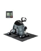 Pédalier statique pour bras et jambes avec tapis Velora 2100 gris/noir - 38,5 x 30 x 41 cm