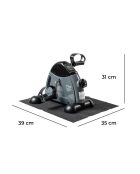 Pédalier statique pour bras et jambes avec tapis Velora 2100 gris/noir - 38,5 x 30 x 41 cm