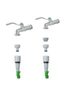 Tuyau d’arrosage extensible Hoxtend vert et gris - 30 m