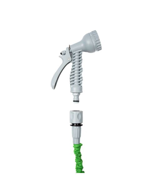 Tuyau d’arrosage extensible Hoxtend vert et gris - 30 m