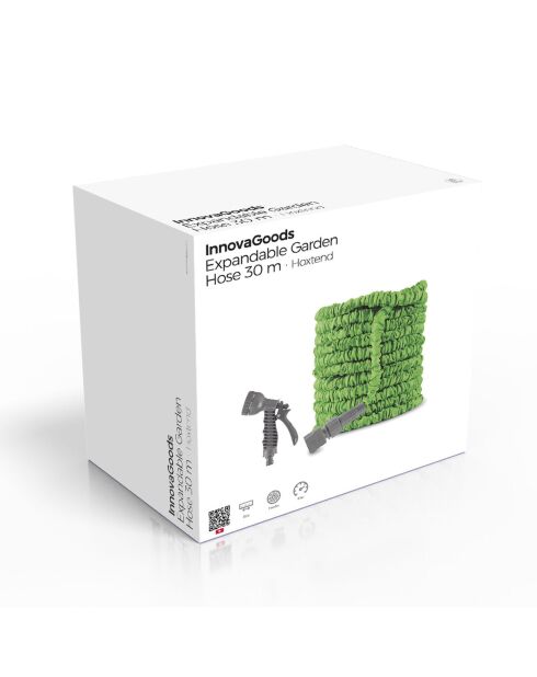 Tuyau d’arrosage extensible Hoxtend vert et gris - 30 m