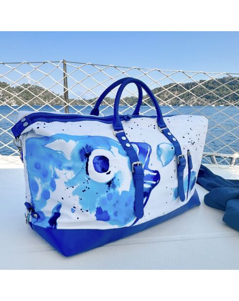 Anemoss Fish Reisetasche blau/weiß - 50 L