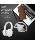 Casque Bluetooth à Bandeau Moodix KO23BT1100W blanc