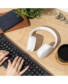 Casque Bluetooth à Bandeau Moodix KO23BT1100W blanc