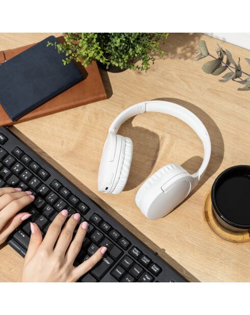 Casque Bluetooth à Bandeau Moodix KO23BT1100W blanc