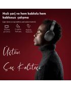 Casque Bluetooth à Bandeau Moodix KO23BT1100W blanc
